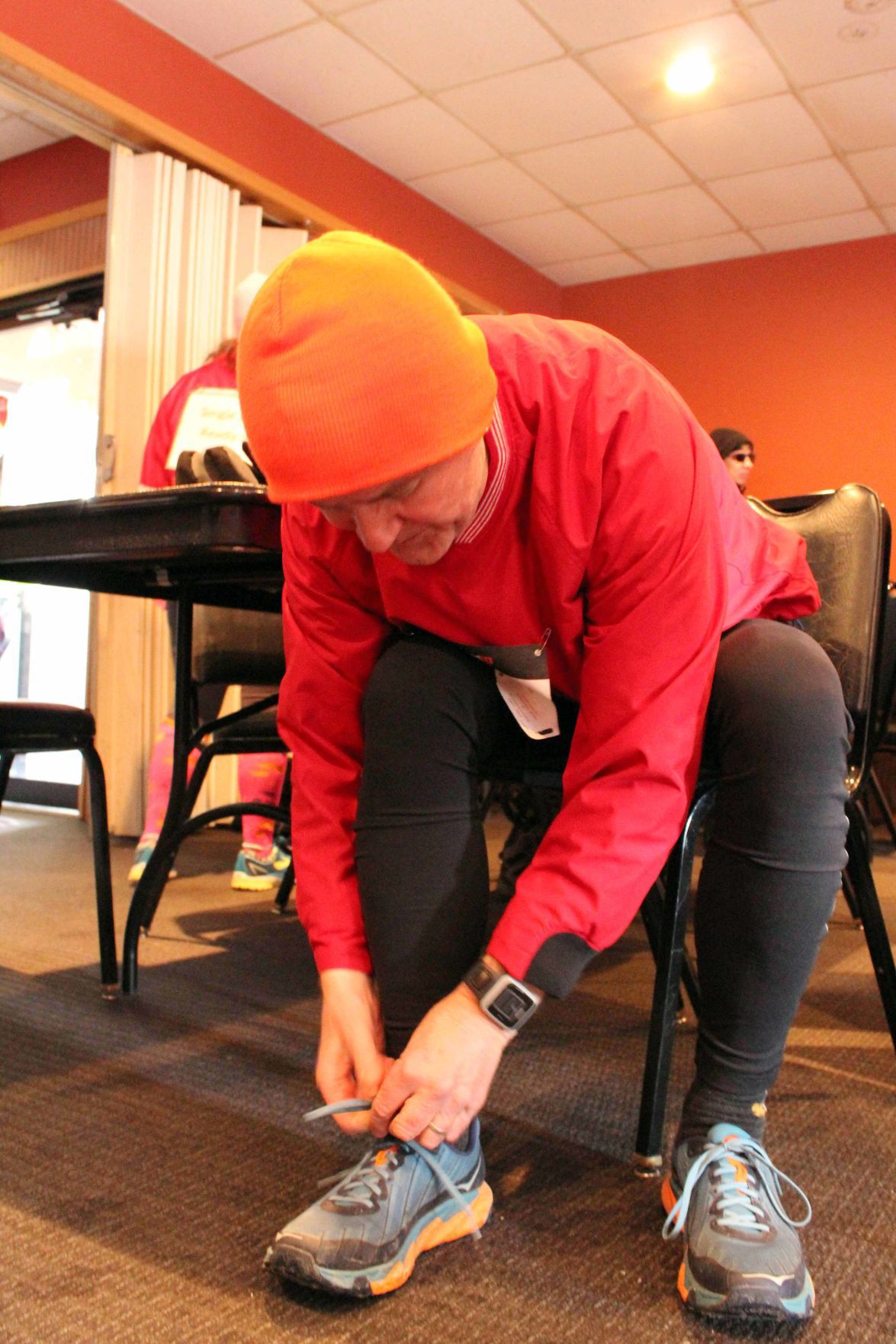 Bill gets ready for race